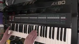 AKAI AX-80 Vintage Synthesizer after repair QUICK DEMO, no effects