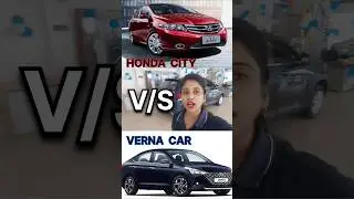 Honda City vs Hyundai Verna 😍🚘 | Ultimate Car Comparison | Best Sedan 2025