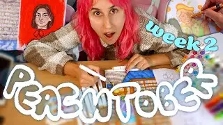 I Used EVERY Art Medium in my Sketchbook: HUGE Art Challenge by Furry Little Peach