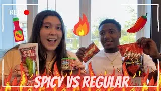 Spicy vs Regular Food Challenge 🔥
