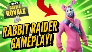 RABBIT RAIDER Skin Gameplay! In Fortnite Battle Royale..