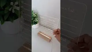 Transparent Luminous Reusable Acrylic Board with Marker