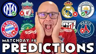 2025-26 Champions League | Match 6 | Predictions