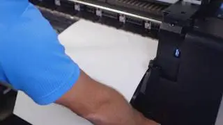 How to load cut sheet paper on a Canon PRO-Series printer