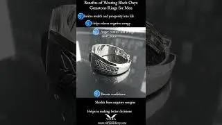 Vitra Jewellery | Silver Black Onyx Ring &ndash; Attract Wealth & Shield Negativity