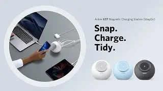 Anker Magnetic Desktop Charging Station(MagGo), 637 Magnetic Wireless Charger for iPhone