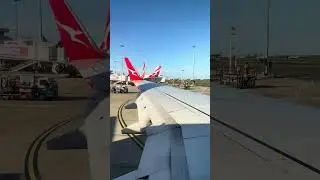Qantas QF419 taking off sydney airport  #qantas #aviation #flight #boeing