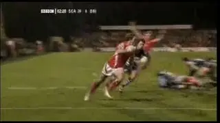 The last ever try at Stradey Park