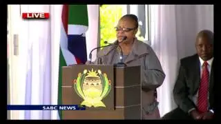 Mandla Mandela reads Madiba's bust
