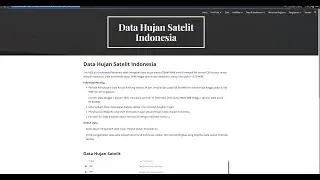 Cara Ekstrak Data Hujan Satelit & Hitung Rata-Rata DAS Multi-SubDAS