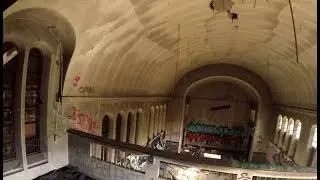 Abandoned Asylum in Ghost Town (ESCAPING GUARDS!) Urban Exploration Belgium
