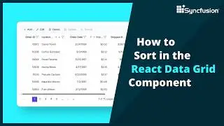 How to Sort in the React Data Grid Component