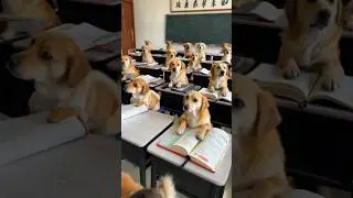 Dogs pay attention in class #goldenretreivers #cute #doglover  #foureyesdogbecky