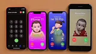 iPhone 12 iPhone 12m iPhone 13m iPhone 8p Incoming call Facetime Outgoing call