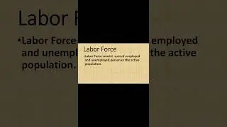 labor force in economics'  #shortvideo