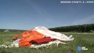 21-year-old pilot parachutes from spiraling plane