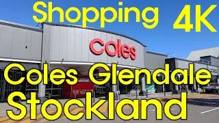 Shopping Coles Glendale, Stockland, Newcastle, Australia - 4K