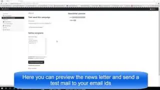 How to send news letter via Sendy