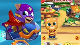Talking Tom Hero Dash & Talking Gold Run Combo Gameplay &ndash; Extreme Fun Run!