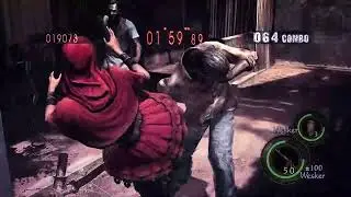 Super Sheva over Wesker with Boss Fast Run in action