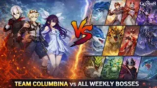 I Defeated ALL Weekly Bosses With ONE Team 😱 | Team #genshinimpact #f2p #columbina #ineffa