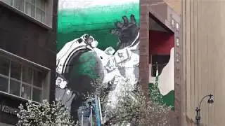 Mural on the Green Jobs - India at United Nations