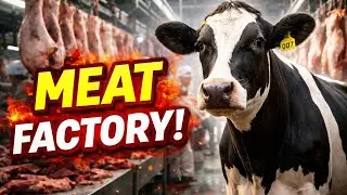 Realistic Giant Cow Processing Factory | Ultra Real AlVideo |Minced Meat Production. Ai Nirob