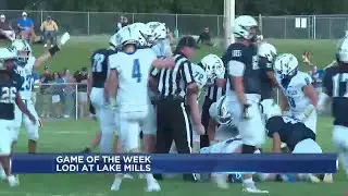 Undefeated Lake Mills L-Cats defeat defending state champs Lodi Blue Devils in Friday Football Bl...