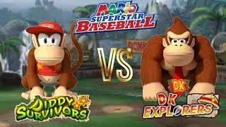 Mario Superstar Baseball - Diddy vs DK [DK Jungle]