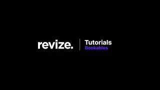revize. Bookables Tutorial