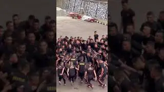 aksi goyang brimob.!! yang lagi viral di TIK TOK..