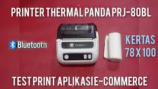Setting Printer Thermal Panda PRJ 80BL sticker untuk aplikasi online