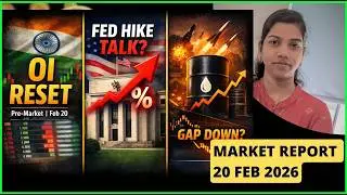 Big OI Repositioning + FED Fear + Gap Down | Pre Market Report |   20 Feb 2026 | #nifty #banknifty