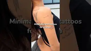 Minimalist arm tattoo ideas 📝💡#shorts