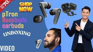 pTron bassbuds Spark in-Ear TWS Earbuds with Stereo Sound, 40Hrs Playtime #unboxing