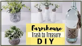USING TRASH TO CREATE TREASURE ~ CAN~ PLASTIC BOTTLES ~FARMHOUSE DECOR 2020~4PROJECTS!