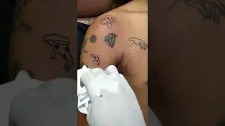 DIAMOND & PIZZA TATTOO by UCOX TATTOS | Yogyakarta - Indonesia #shorts
