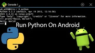 How to write a python code on your smart phone