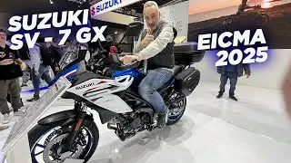 Suzuki SV-7GX : le crossover V-twin polyvalent d&eacute;voil&eacute; &agrave; l&rsquo;EICMA 2025