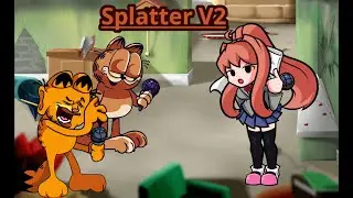 Splatter V2 but Gilbert Garfield, Gorefield and Monika Sing it