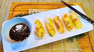 Cabbage & Tofu Rice Paper Rolls! | Healthy and Delicious!
