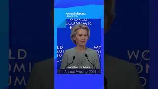 'This is not a time for conflicts or polarization': Ursula von der Leyen #wef24