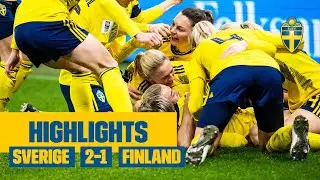 Alla m&aring;len mot Finland inf&ouml;r storpublik! | Highlights: Sverige-Finland 2-1