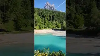 Turquoise lake Pale di San Martino Trentino Italy #travel #dolomites #trentino