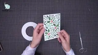 Video Tutorial | Inlovearts | Cutting Dies | Christmas Leaves Background Board Cutting Dies