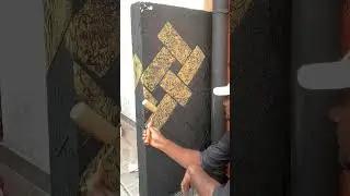 3D-дизайн стен с текстурой в деревенском стиле | Уникальные идеи покраски стен с текстурой | Деко...