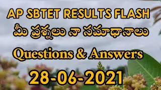 Ap Sbtet Results 2021 || AP Diploma Results update ||Ap sbtet flash news || Q&A By BandiTechTv