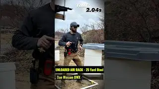 Dan Wesson DWX - Unloaded 25Yd Air Rack Challenge!