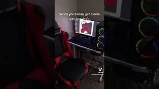 Finally got my new gaming chair and built it I am expecting a new gaming desk today.