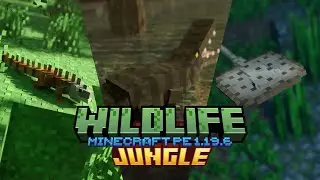 THE BEST ANIMAL ADD-ON FOR MINECRAFT PE 1.19.6 | WILDLIFE JUNGLE | MINECRAFT BEDROCK